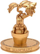 Harry Potter Mandrake-Statue aus goldfarbenem Kunststoff -