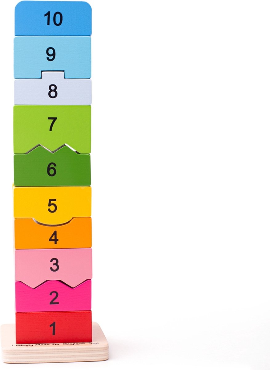 Bigjigs Spielzeug Bigjigs Zahlenturm