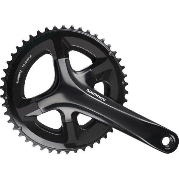 Shimano Kurbel 2 x 11 Speed ​​Road FC-RS510 175 50-34T mit Hohlachse Schwarz