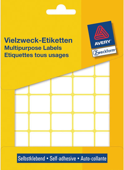 Avery Hausmarke 3318 manuelles Etikett, 22 x 18 mm, weiß