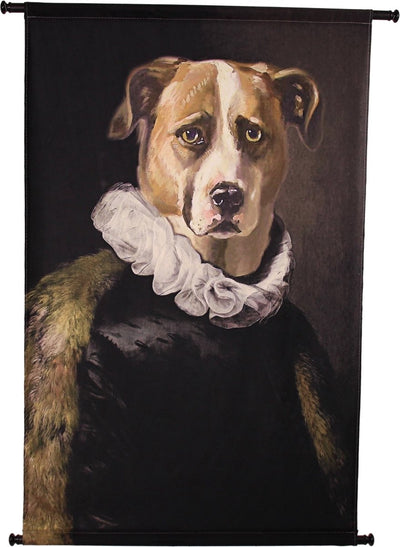 Hd Collection Wandtuch Hund schwarz 83x3x110cm