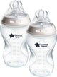 Tommee Tippee Natural Start Babyflaschen – Set mit 2 x 340 ml Babyflaschen – mittlere Fließgeschwindigkeit 3 m+