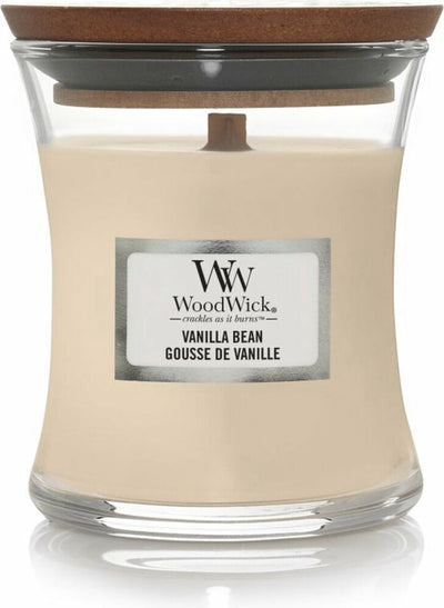 Woodwick Duftkerze Minikerze – Vanilleschote – 20 Brennstunden – 85 g – 8 cm ø 7 cm