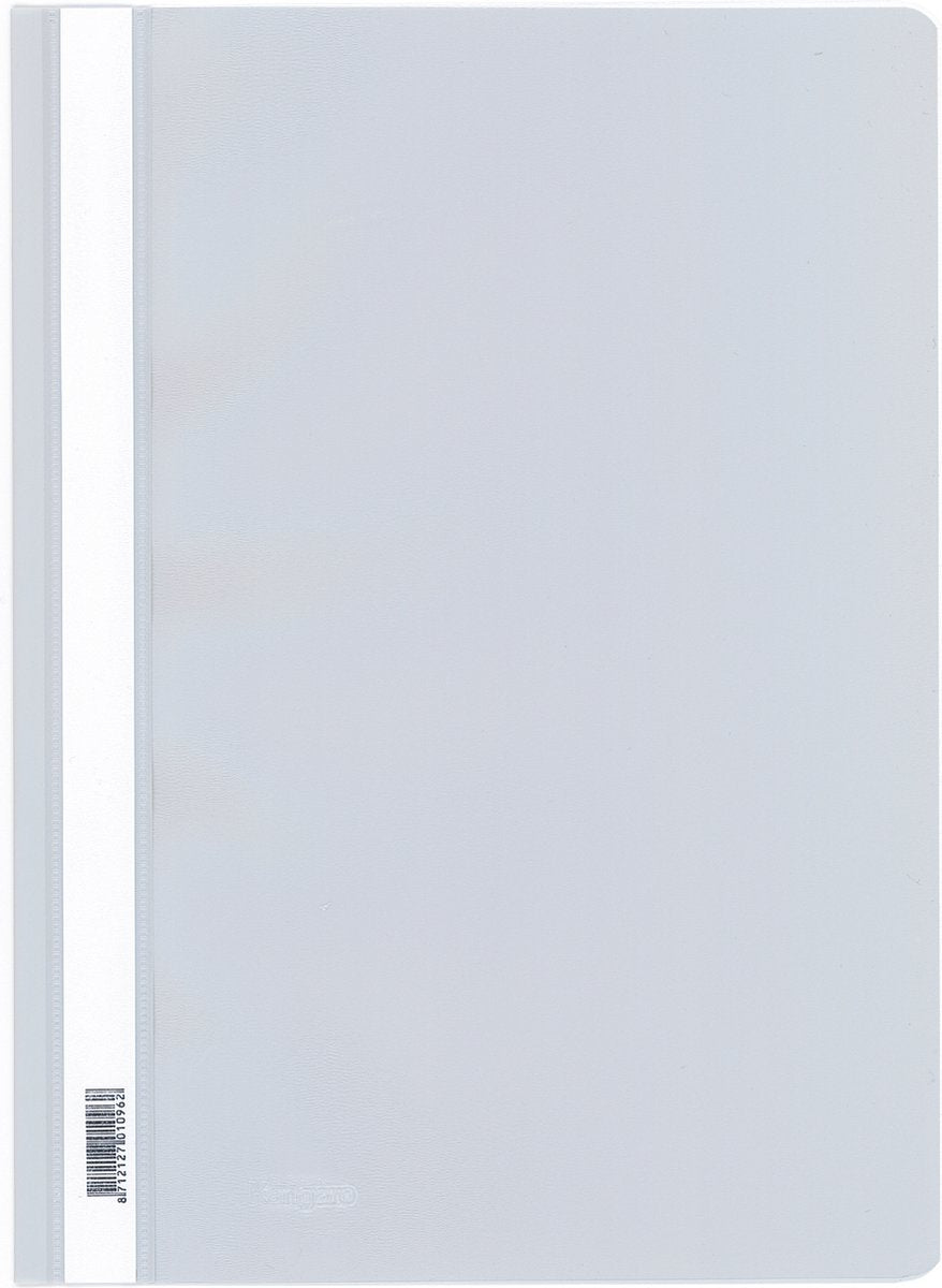 Kangaro Quick-Fix-Ordner – A4 – PP – Grau – Schrumpfung von 25 Stück – K-22040