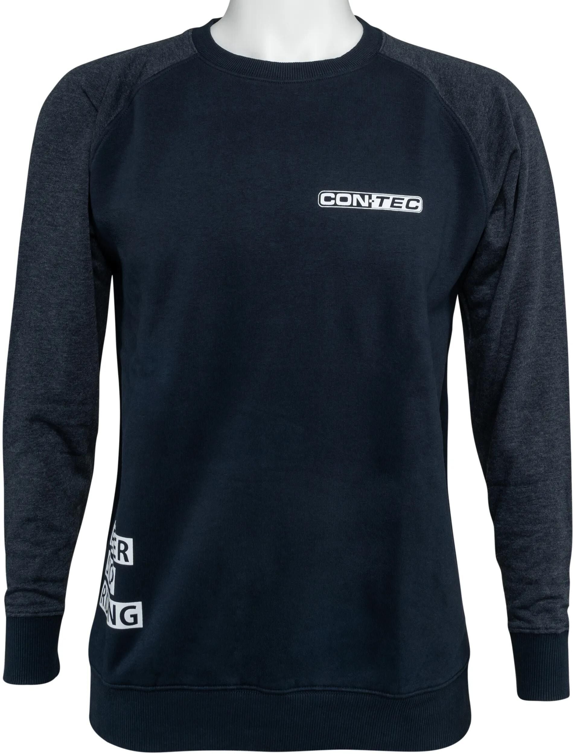 Contec Ct Sweatshirt Hören Sie nie auf, die Größe m blau grau zu fahren