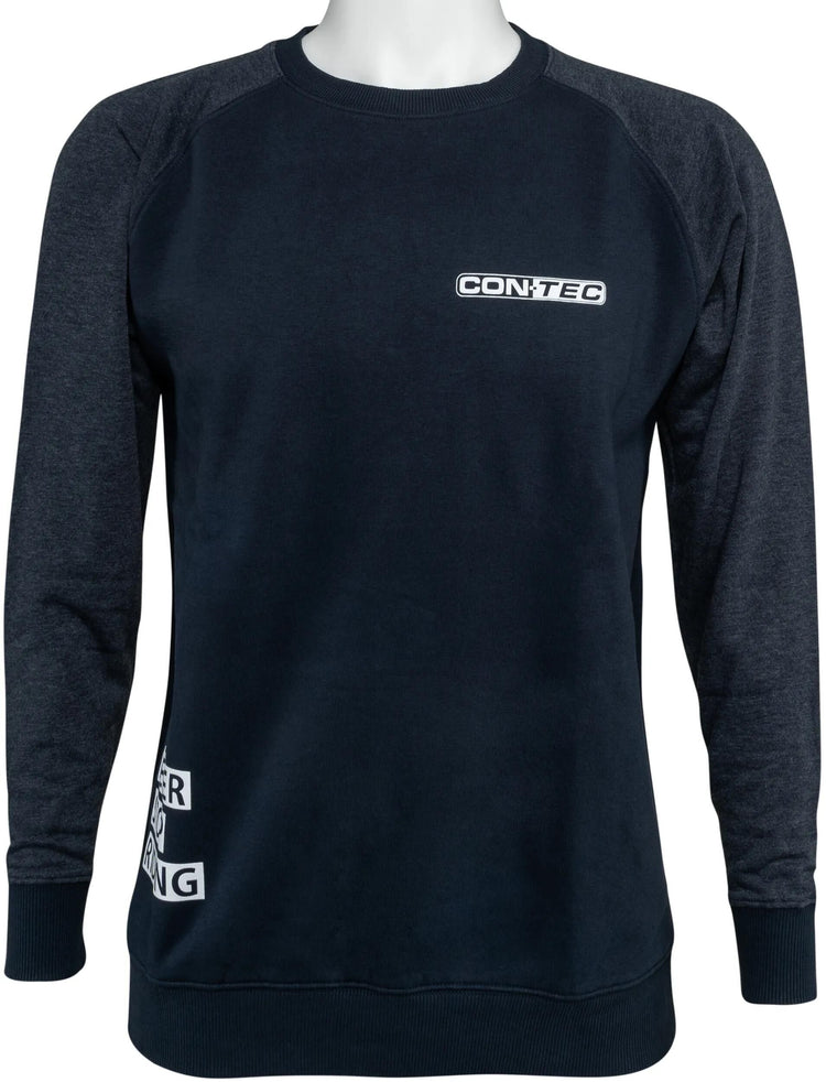 Contec Ct Sweatshirt Hören Sie nie auf, die Größe m blau grau zu fahren