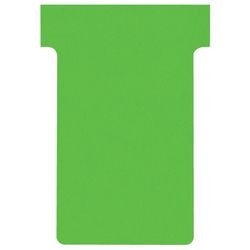 T-Einsteckkarten Karton 170g m2 60x15x85x48,5mm grün