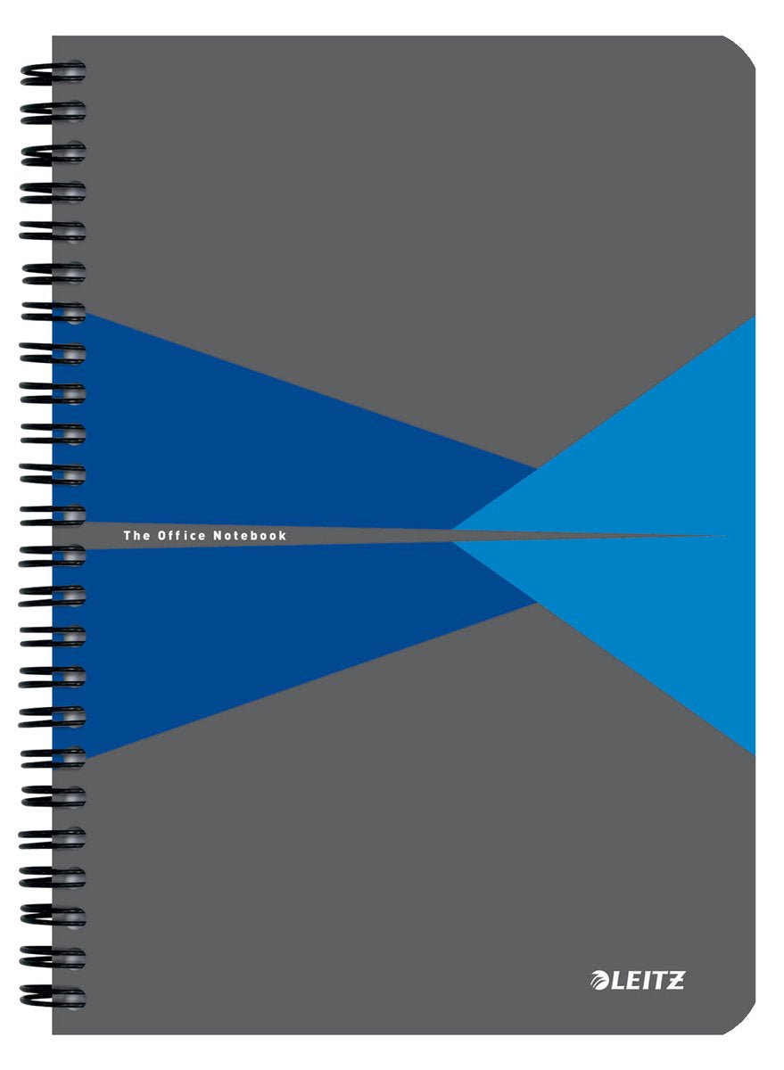 Leitz Büronotizbuch A5 liniert – mit PP-Einband – 80-Gramm-Papier – Blau