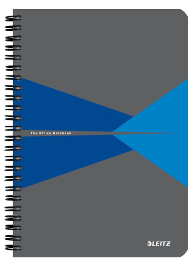 Leitz Büronotizbuch A5 liniert – mit PP-Einband – 80-Gramm-Papier – Blau
