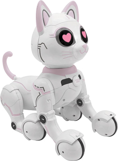 Lexibook current kitty® – meine smarte Roboterkatze mit Programmierfunktion, Gestensteuerung, Tanz, Spaziergang, Bewegungen, Berührungssensoren und Tierimitation, inkl. Fernbedienung.
