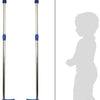 Kleine Fußmetallstelzen einstellbares Blau, 145 cm
