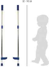 Kleine Fußmetallstelzen einstellbares Blau, 145 cm - afbeelding 1