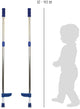 Kleine Fußmetallstelzen einstellbares Blau, 145 cm