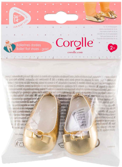 Corolle Gold Ballet Flat Schuhe für Baby Pop, 36 cm