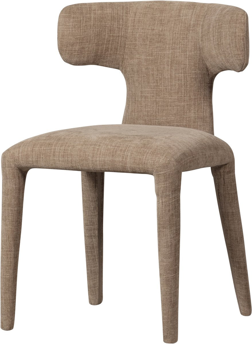 Woood Permit Esszimmerstuhl – gewebter Stoff – Sandbeige – 78 x 52 x 53 cm