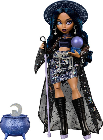 Mattel Moonspell Magic aus Monster High – Claire de Luna Modepuppe – hellseherische Hexe mit Zubehör