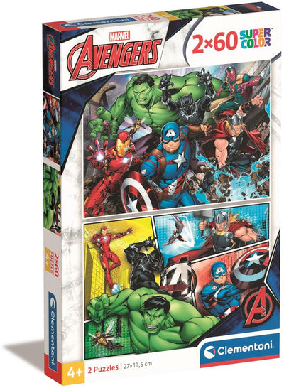 Clementoni Puzzle The Avengers, 2x60st.