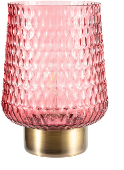Pauleen batteriebetriebene LED-Tischleuchte – E27 – 2700 K Warmweiß – 30 lm – 0,8 W – Wohnzimmer Schlafzimmer – Rose Glamour – Rose Messing