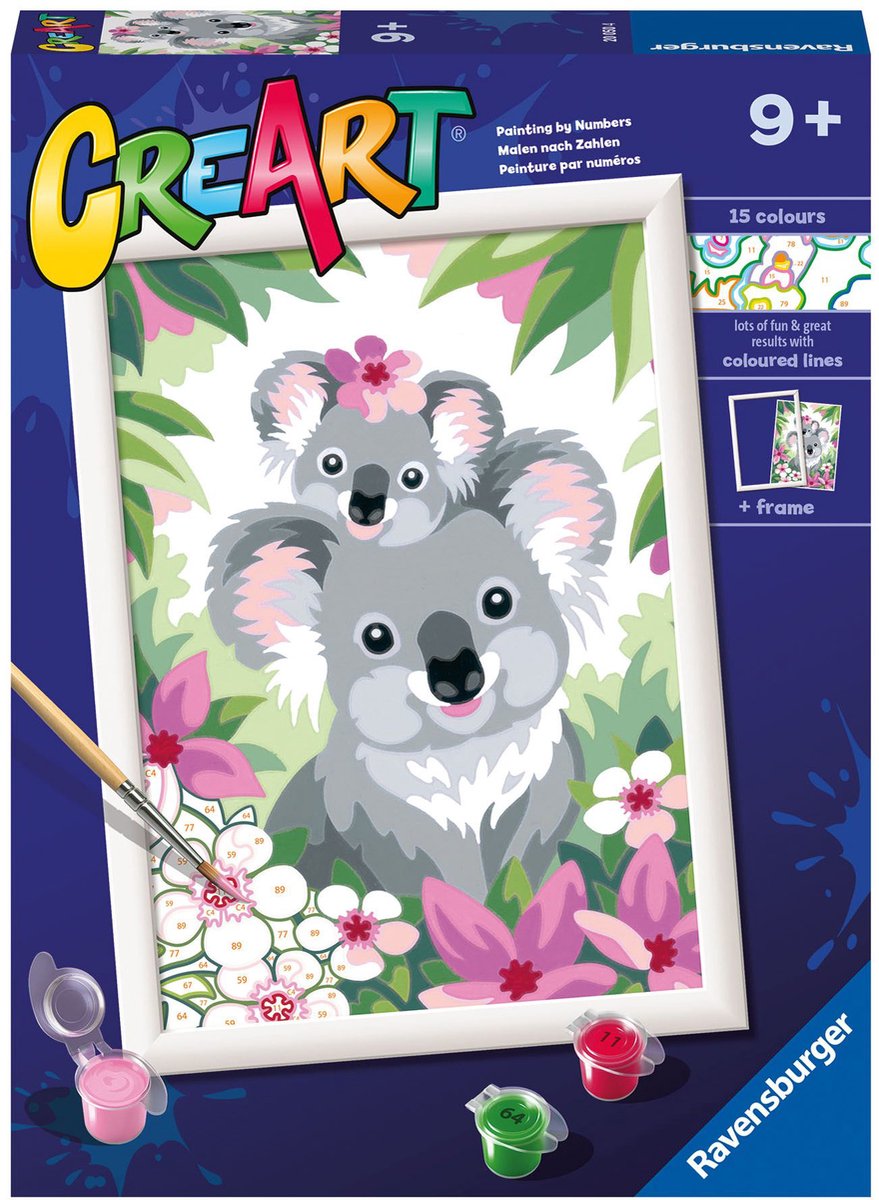 Ravensburger Kreart Gemälde bei Nummer Koala Schatjes