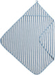 Meyco Baby Fat Stripe Badeumhang – Jacquard-Frottee – Jeansblau – 75 x 75 cm
