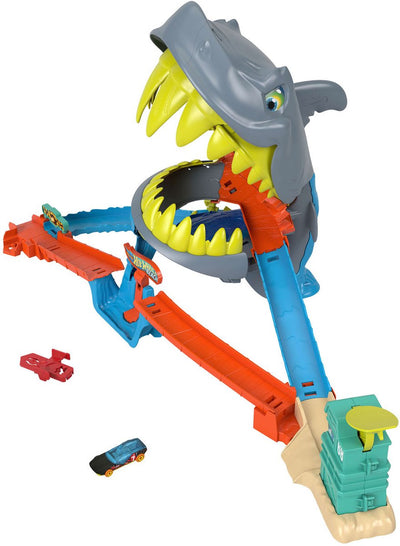 Hot Wheels City Shark Beach Spielset und Spielzeugauto aus Metall
