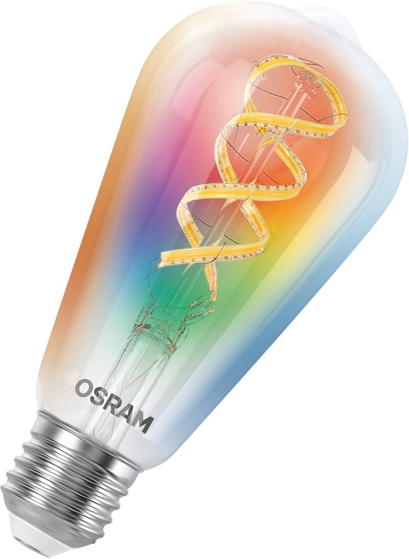 Osram LEDvance Smart+ Gu10 RGBW Smart Lampe 4,7W + Tunable White 2700-6500K – WiFi App – Dimmbar – Matter kompatibel mit Alexa, Google Home Apple Home – Energieklasse: F –