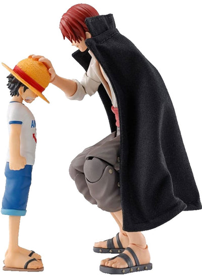 Bandai Tamashii Nations One Piece S.H. Figuarts Actionfiguren 2er-Pack Shanks Monkey D. Ruffy Kindheit ver. Actionfigur