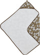 Meyco Baby Vintage Blumenbadeumhang – Schokolade – 90 x 90 cm