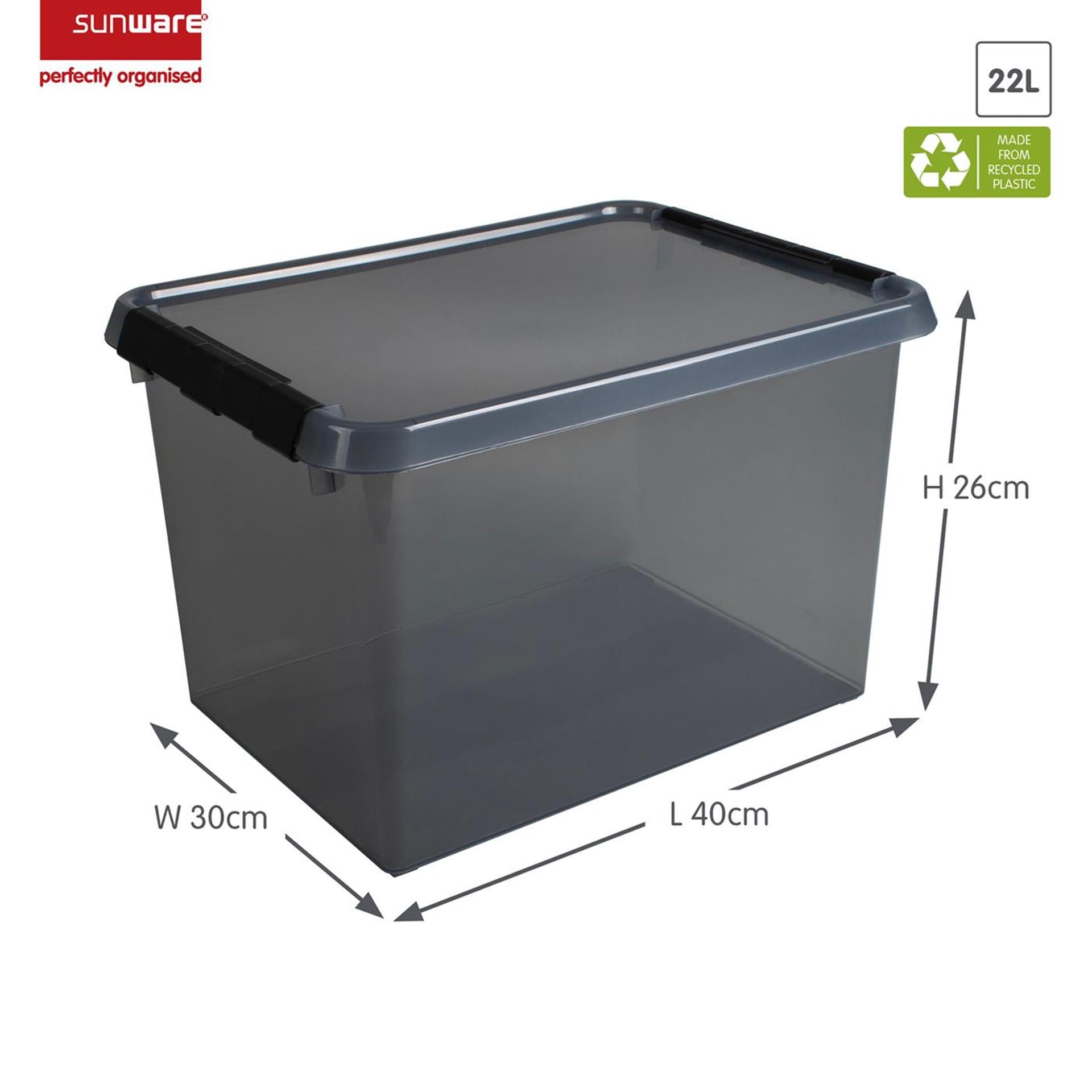Sunware Comfort Line Aufbewahrungsbox 22l grau