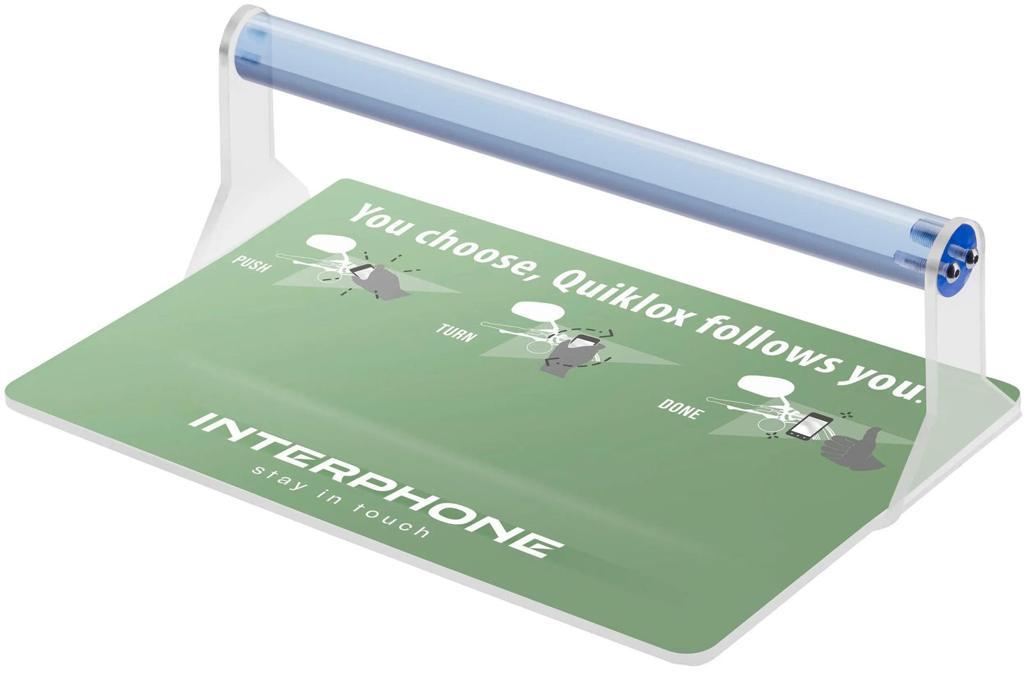 Interphone-Verkaufsdisplay, Quiklox-Thekendisplay