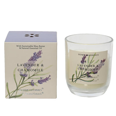 Decoris Duftkerze im Glas Lavendel H9cm