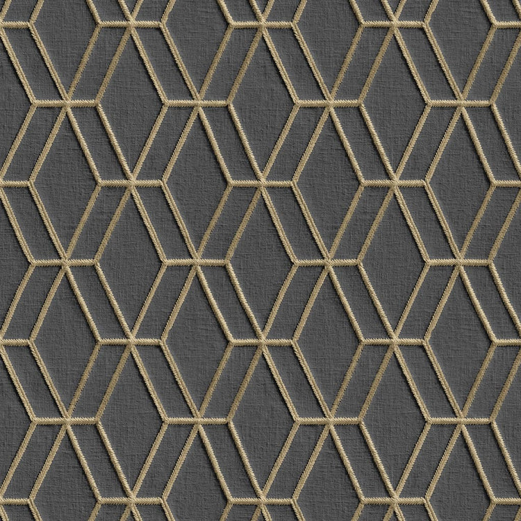 Niederländische Wandverkleidung Niederländische Wandverkauftpaper hexagonal schwarz und goldfarben