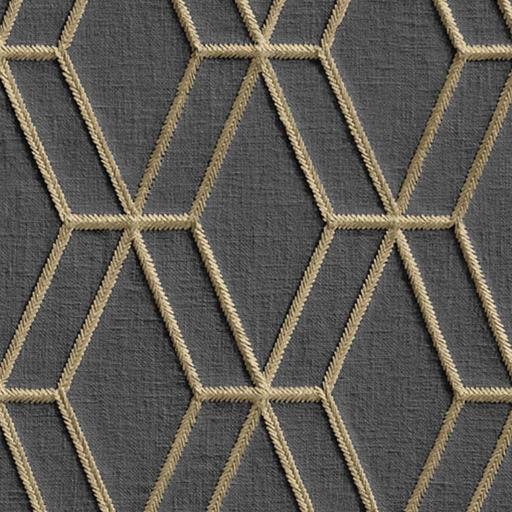 Niederländische Wandverkleidung Niederländische Wandverkauftpaper hexagonal schwarz und goldfarben