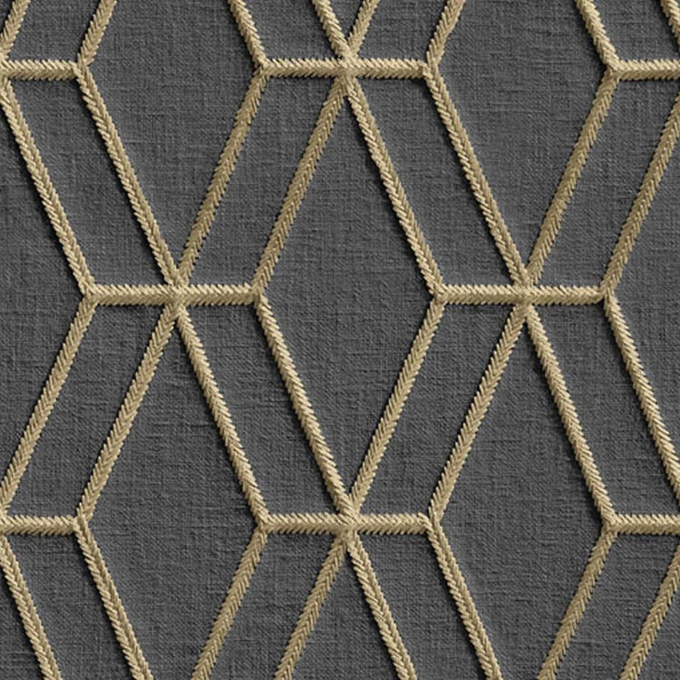 Niederländische Wandverkleidung Niederländische Wandverkauftpaper hexagonal schwarz und goldfarben