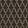 Niederländische Wandverkleidung niederländische Wandverkaufswallpaper Geometrisch schwarz und goldfarben