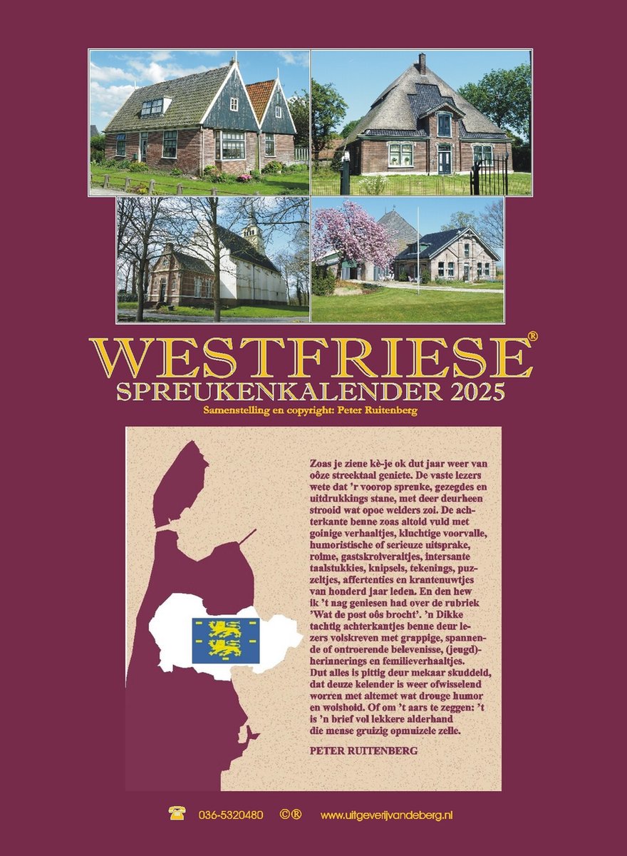 Markenloser westfriesischer Zauberkalender 2025
