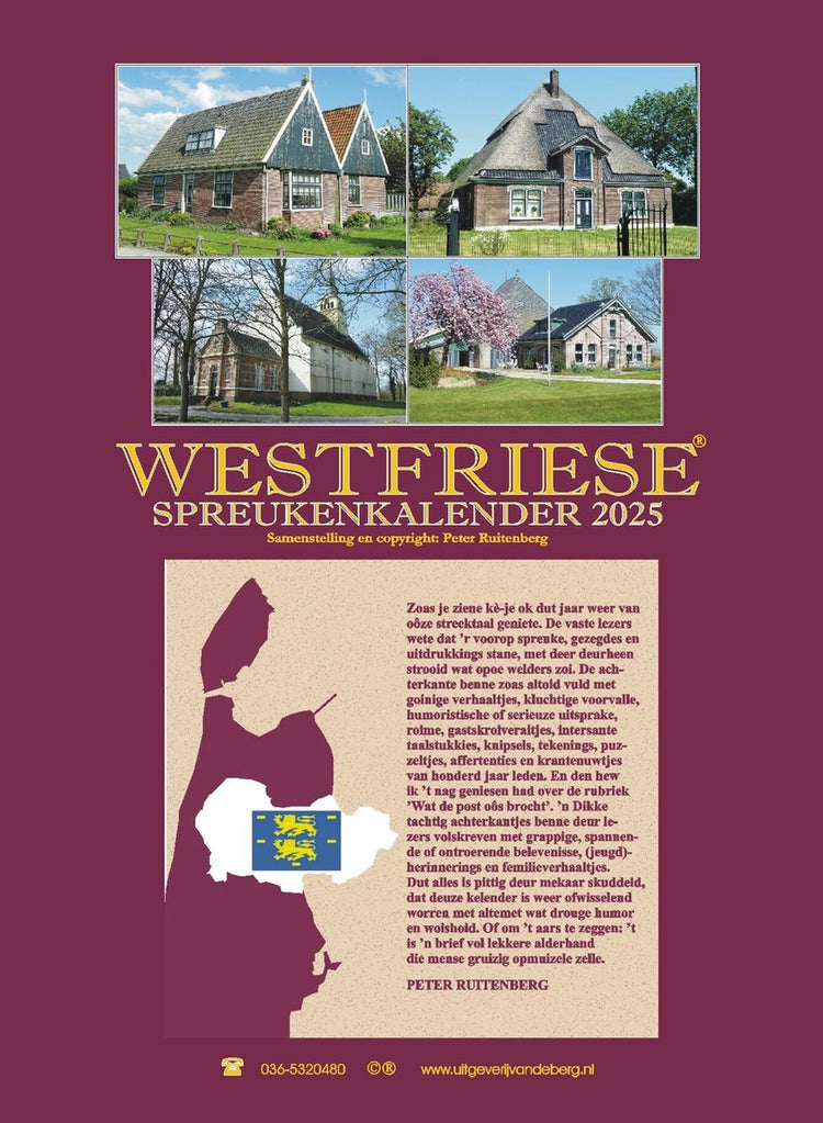 Markenloser westfriesischer Zauberkalender 2025