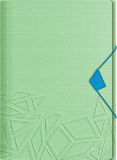 Leitz Urban Chic PP 3-Klappen-Ordner für 150 Blatt – Ordner für A4-Dokumente – ideal für Schule oder Studium – grün