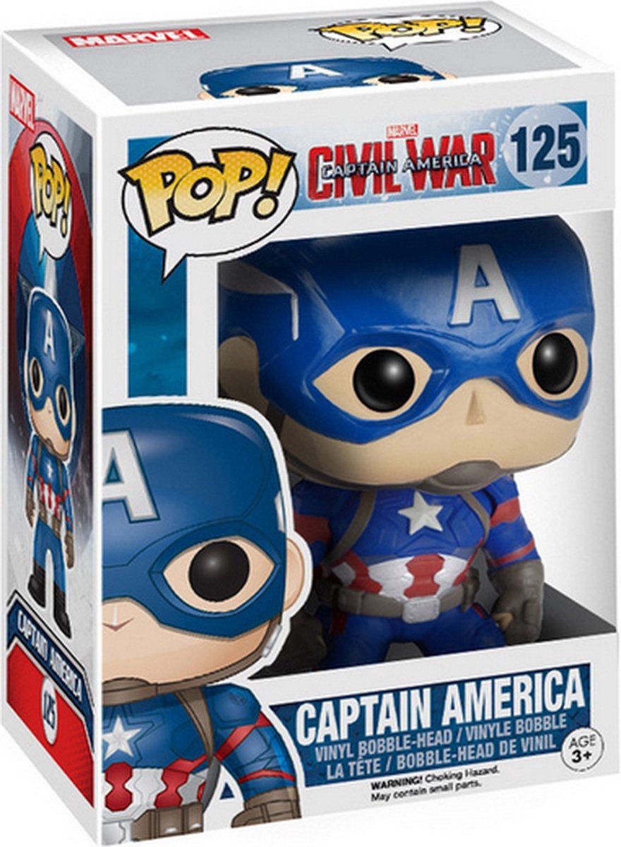 Funko Pop Marvel: Captain America: Civil War – Captain America Pop #125