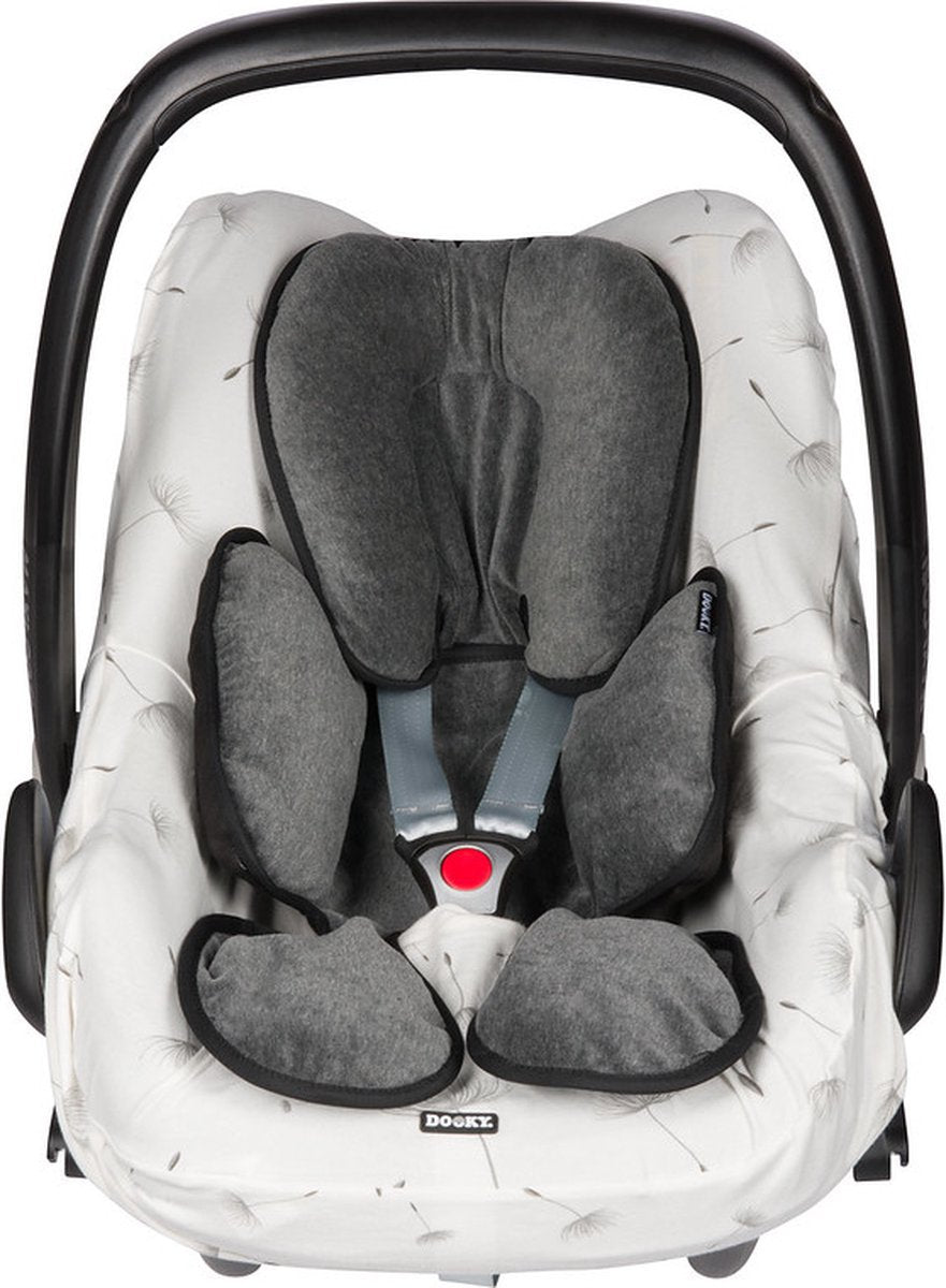 Dooky Universal-Babykissen – weiche Unterstützung für Autositz, Kinderwagen, Babywanne – waschbar – 0–12 Monate
