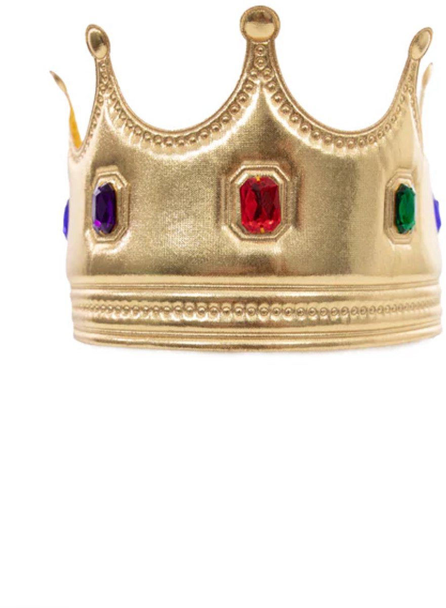 Kleine Abenteuer - goldene Königskrone - weiche Stoffkrone - Einheitsgröße