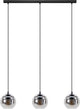 Eglo Ariscani Hängelampe – E27 – 76,5 cm – Schwarz – Rauchglas