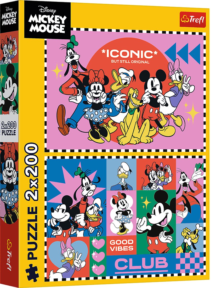 Trefl Puzzle Disney Friends 2x200 Teile FSC Mix 70% Kinderpuzzle.