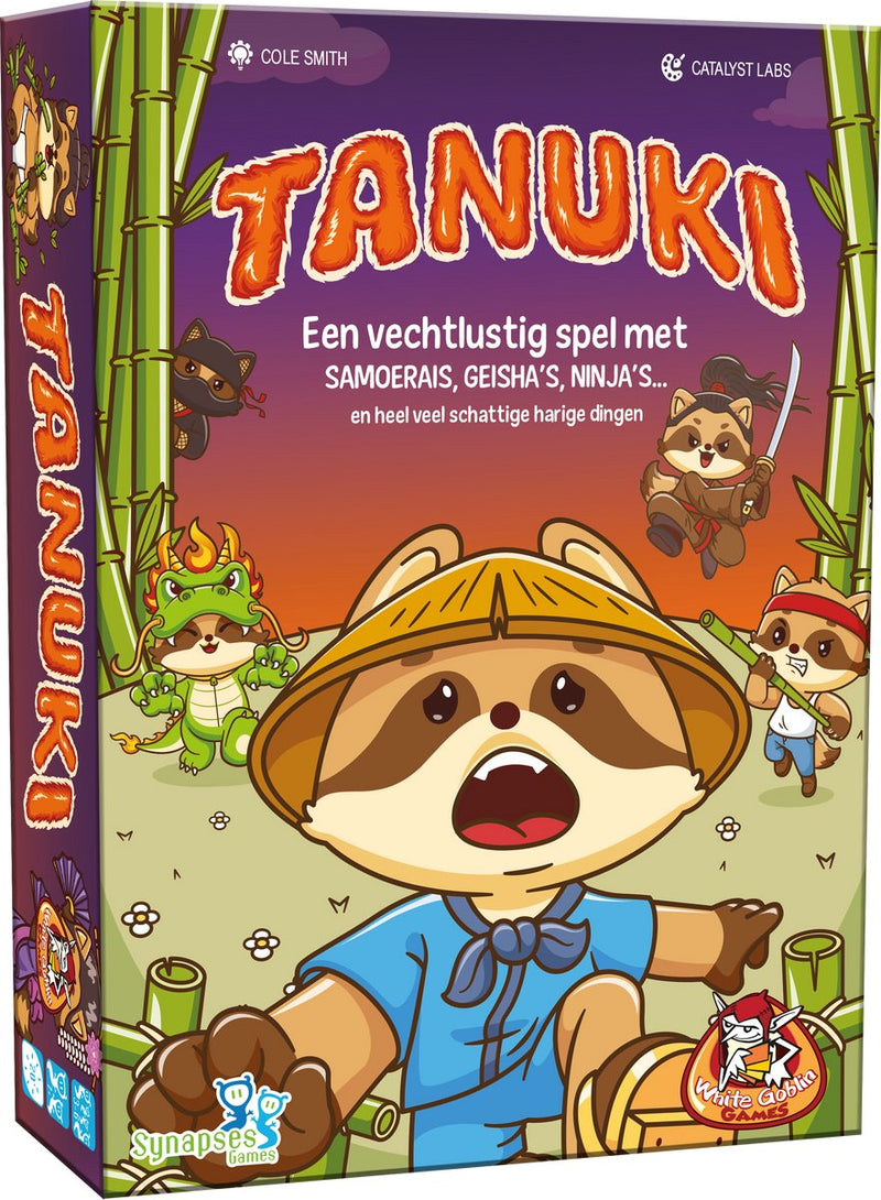 Weiße Koboldspiele – Tanuki – Kartenspiel – 3 bis 6 Spieler – Kerzenspiel für Kinder und Erwachsene – ab 7 Jahren – kompaktes Reisespiel