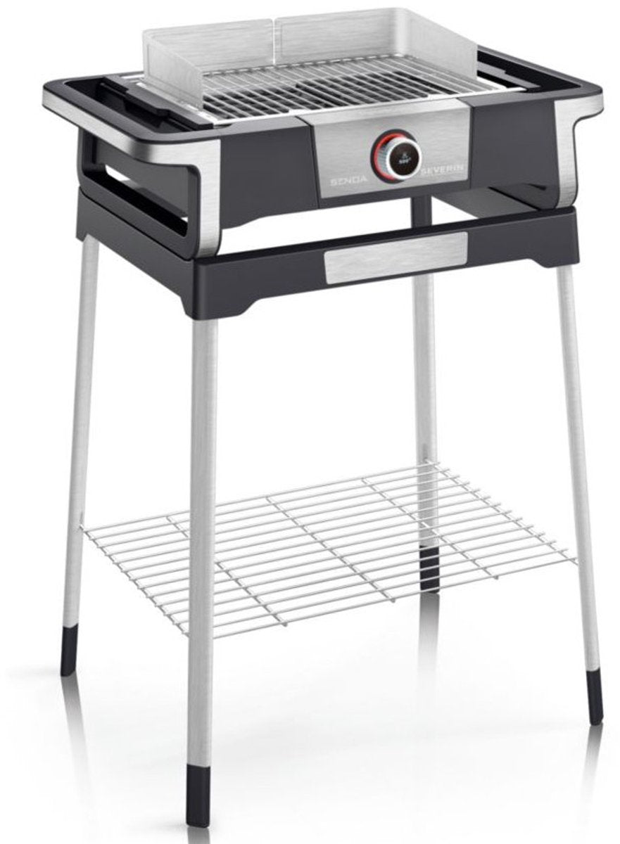Severin PG 8118 DigitalBoost S 3000 W Grill Elektro-Kochgerät Schwarz, Silber