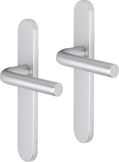 Impresso Türgriff – Bolton – für den Innenbereich – ovales Türschild – Aluminium – 2 Stück