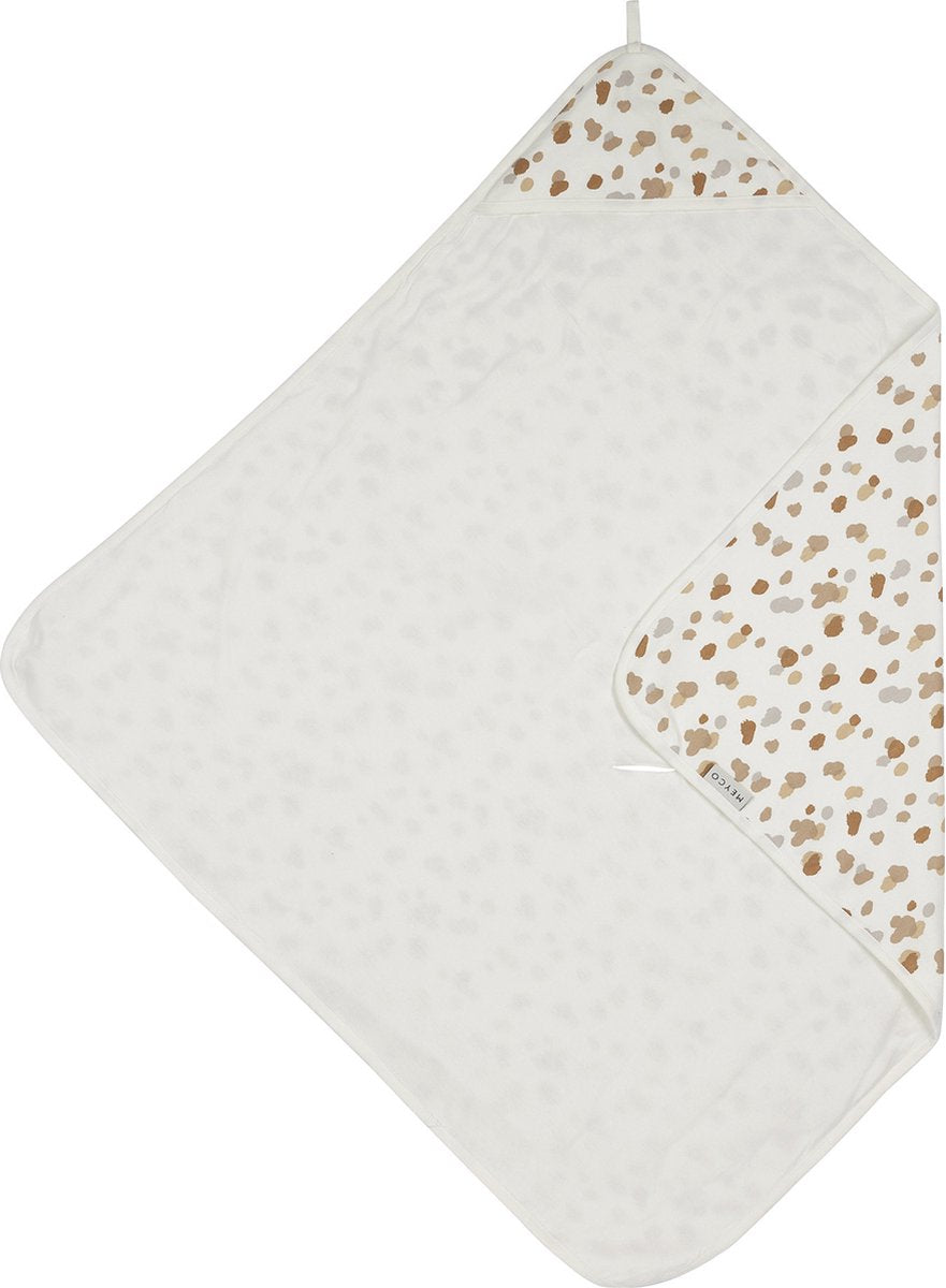 Meyco baby stains bath cape - neutral - 90x90cm