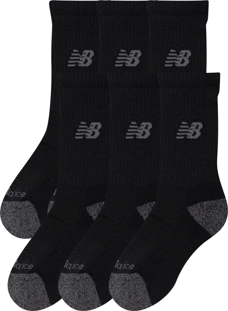 New Balance Active Crew Socken 3er-Pack Unisex-Sportsocken – Schwarz