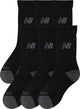 New Balance Active Crew Socken 3er-Pack Unisex-Sportsocken – Schwarz