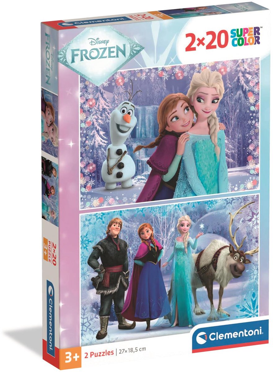 Clementoni - Puzzle - 2x20 Teile - Frozen 2 - Puzzle für Kinder - ab 3 Jahren